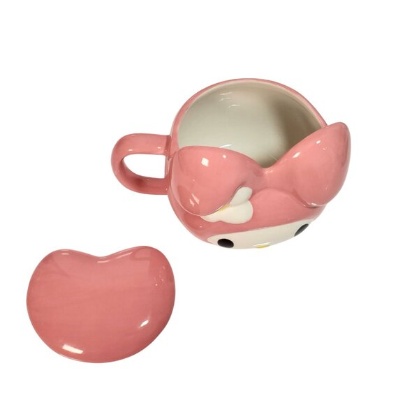 Vintage Sanrio My Melody 3D Mug - Pink (2004) with Lid - Collector Condition - Picture 4 of 8